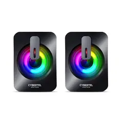 CYBERTEL - Parlante para PC Gamer RGB Negro Spectrum CBX S303