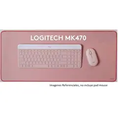 LOGITECH - KIT TECLADO MOUSE SLIM MK470 INALAMBRICO COLOR ROSA