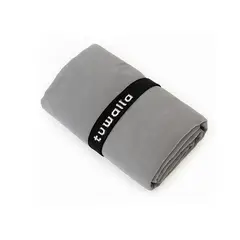 TUWALLA - Toalla de Microfibra L 80x130cm Gris Oscuro