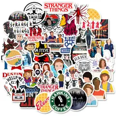 GENERICO - Sticker Stranger Things pack 50 piezas resistente al agua