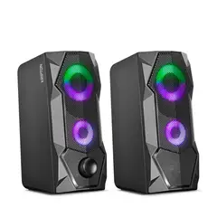 MICRONICS - Parlante para PC RGB Negro Kripton MIC S324