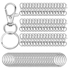 GENERICO - 200 Argollas Aros Para Llaveros Y Ganchos Giratorios Metal