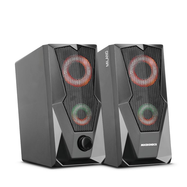 Parlante para PC RGB Negro Milano MIC S310