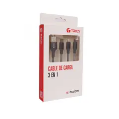 TEROS - Cable de carga 3 en 1 TE-70210W