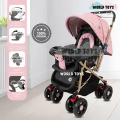 BABY - Coche Cuna Happy «VINTAGE CLASIC II» Pink