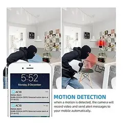 GENERICO - Camara Espia En Reloj De Pared - Wifi - Vision Nocturna