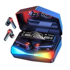 GENERICO - AUDÍFONOS BLUETOOTH GAMER M28 CON LUCES RGB Y PANTALLA DIGITAL