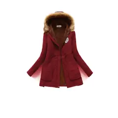 GENERICO - Parka Army Coreana Dama Color Vino