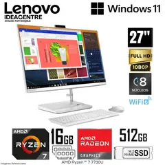LENOVO - All in One Ideacentre 27 AMD Ryzen 7 7730U 16GB RAM 512GB SSD 27" FHD