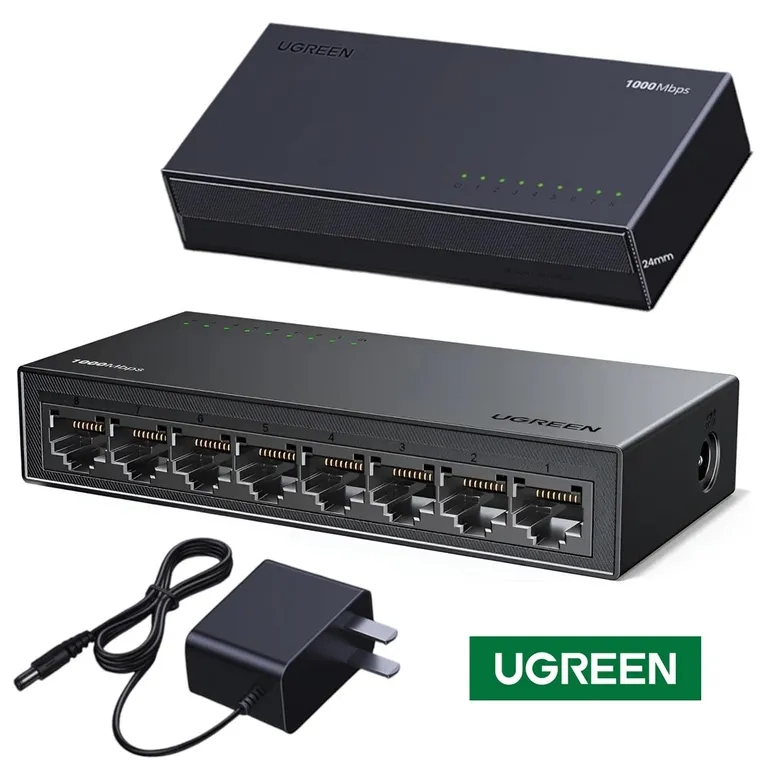 Switch 8 Puertos 1000mbps Rj45 Lan Gigabit Ethernet