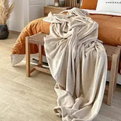 GENERICO - Manta big teddy beige 200x170