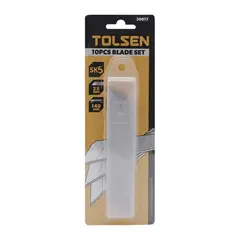 TOLSEN - Repuesto de cuchillas para cortar 10 pcs 25×140 mm - 30017