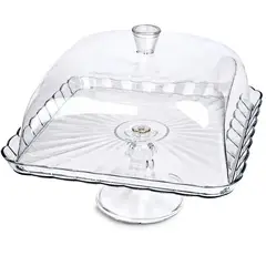 ICHIMATSU - Porta Torta de Acrílico con Tapa 30.5 cm-ichimatsu