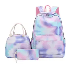 PIA COPELLO STORE - Set Mochila Lonchera y Neceser - Cielo de Colores