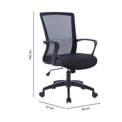 TUGO - Silla Giratoria Levi Negro