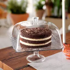 ICHIMATSU - Porta Torta de Acrílico con Tapa 30.5 cm