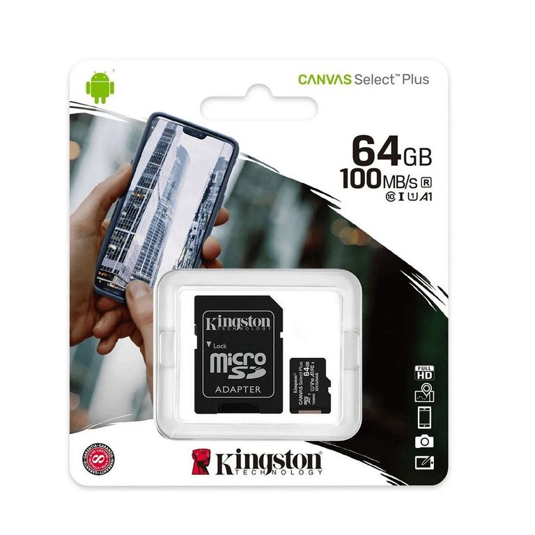Tarjeta Microsdxc Select Plus 64Gb - Alta Velocidad Para Almacenamiento Confiable
