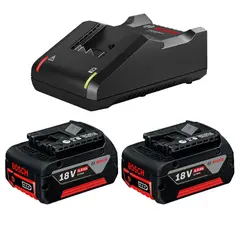 BOSCH - 2 Baterías18V 4.0 Ah + Cargador GAL 18V-40