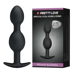 PRETTY LOVE - PLUG ANAL DOBLE SILICONE ANAL BALLS 2