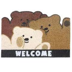MINARI - Alfombra Tapete Piso Absorbente Antideslizante de Baño Ositos W 84A