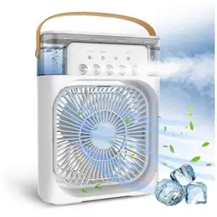 GENERICO - VENTILADOR HUMIDIFICADOR 2 EN 1 + ESENCIA