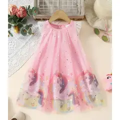 GENERICO - Vestido Niña de Unicornio Rosado Talla 6