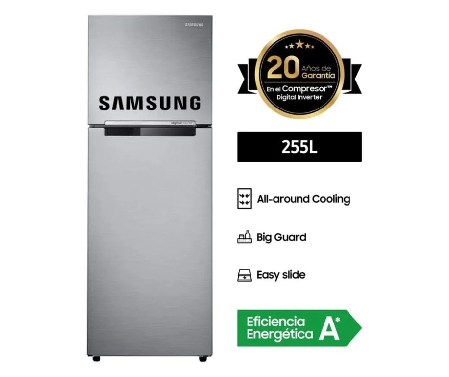 Refrigeradora Top Freezer 255 Litros Inox RT25FARADS8