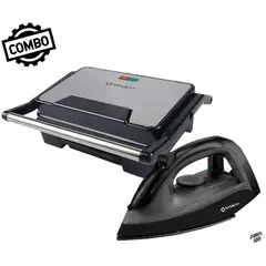 IMACO - Combo Mini Grill Panini Ig2314 + Plancha A Vapor Eta 600n