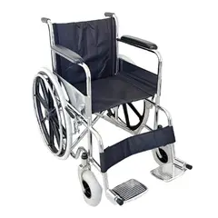 GENERICO - Silla De Ruedas Importada Lona Pegable Aros Pvc