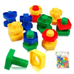 GENERICO - Bloques didácticos - armable Tornillos 40 pcs