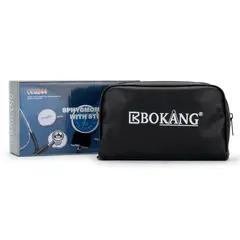 BOKANG - Tensiómetro Manual Aneroide con Estetoscopio Negro