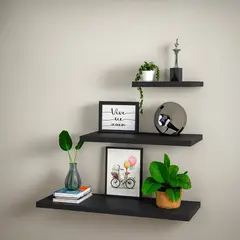 NACIONAL - Repisas Flotante De Melamina Pack X 3 Und 18 mm - FAMUZE