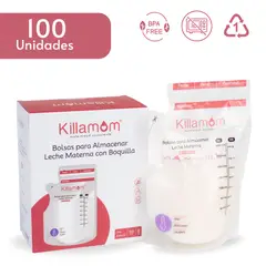 KILLAMOM - Bolsas de almacenamiento de leche materna  x 100 unidades