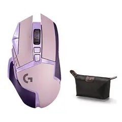 LOGITECH - Mouse Ratón inalámbrico G502 Lightspeed -Púrpura Y Estuche