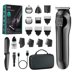 TIOZONEY - Set de afeitado eléctrico 14 en 1