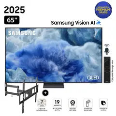 SAMSUNG - TELEVISOR QLED 65 QN65Q8FAAGXPE TIZEN VISIÓN AI SMART TV 2025 + RACK GIRATORIO