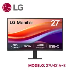 LG - MONITOR LED 27 CURVO 27U421A-B 100HZ