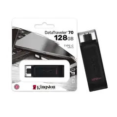 KINGSTON - Memoria USB DataTraveler 70 128GB USB-C con colgador