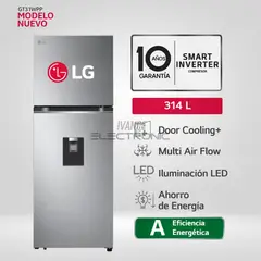 LG - Refrigeradora GT31WPP Top Freezer Door Cooling 314 Litros Plateada_.