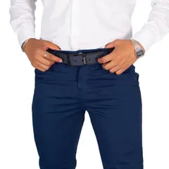 GENERICO - Pantalón de Caballero Slim Color Acero Brooklyn modelo Astor