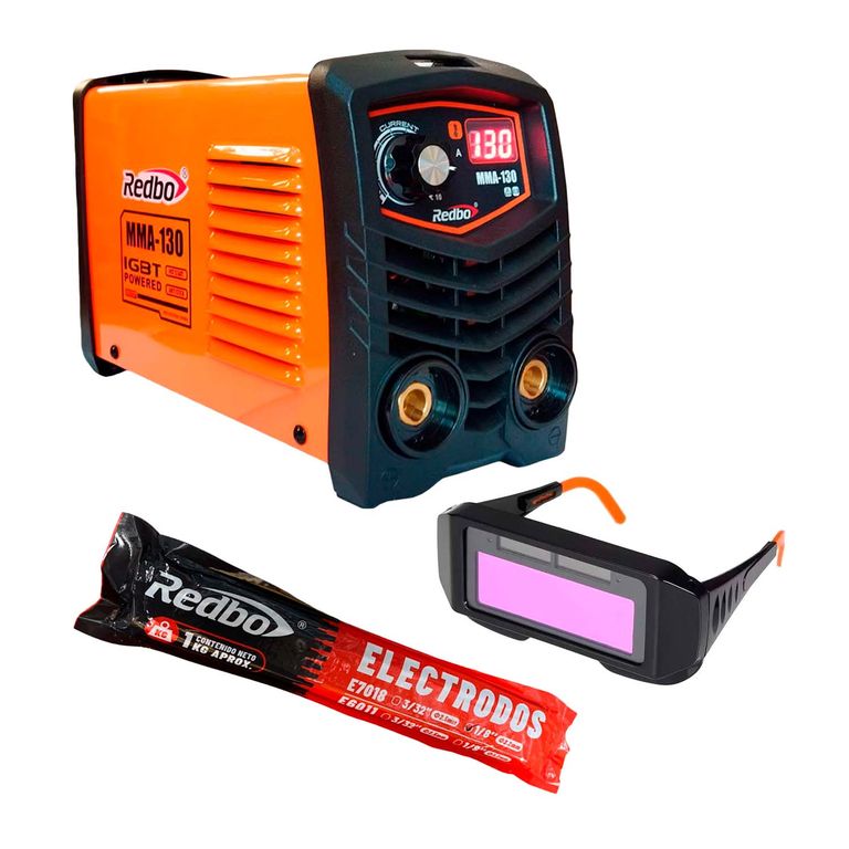 Máquina Soldadora 130a+lente Protector+electrodo 18