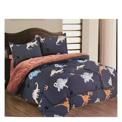 GENERICO - EDREDÓN TELA CON PIEL DE ANGEL KIDS 5 PIEZAS 1.5PLZ