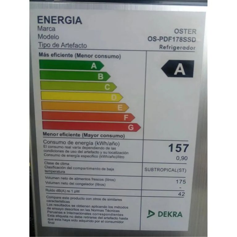 Refrigeradora Frost OS PDF178SSD 175 Lts
