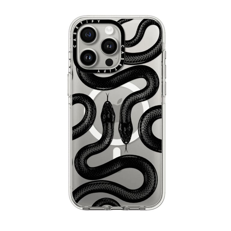 CASE BLACK KINGSNAKE CLEAR CASE CON MAGSAFE - IPHONE15 PRO