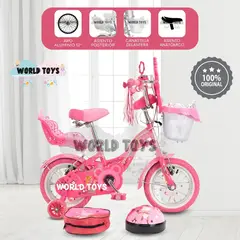 BABY - Bicicleta Campera con Canasta Aro 12 «DRIZE» Pink