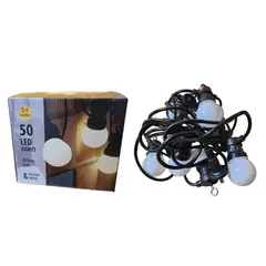 GENERICO - Luces Guirnalda Led Colgante De 5 Metros 10 Focos luz cálida