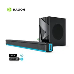 HALION - Barra de Sonido HA-S45C 150W Bluetooth con Luz Led