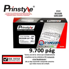 PRINSTYLE - TONER 151A W1510X 151X  9.700 PÁG.  CON CHIP ISO 19752