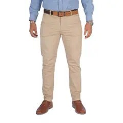 GENERICO - Pantalón de Caballero Slim Color Beige Brooklyn modelo Astor