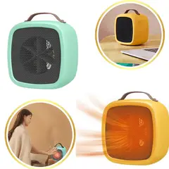 GENERICO - 2 Calentadores Portátil Eléctrico Bajo Consumo Rápido Calor y Compacto